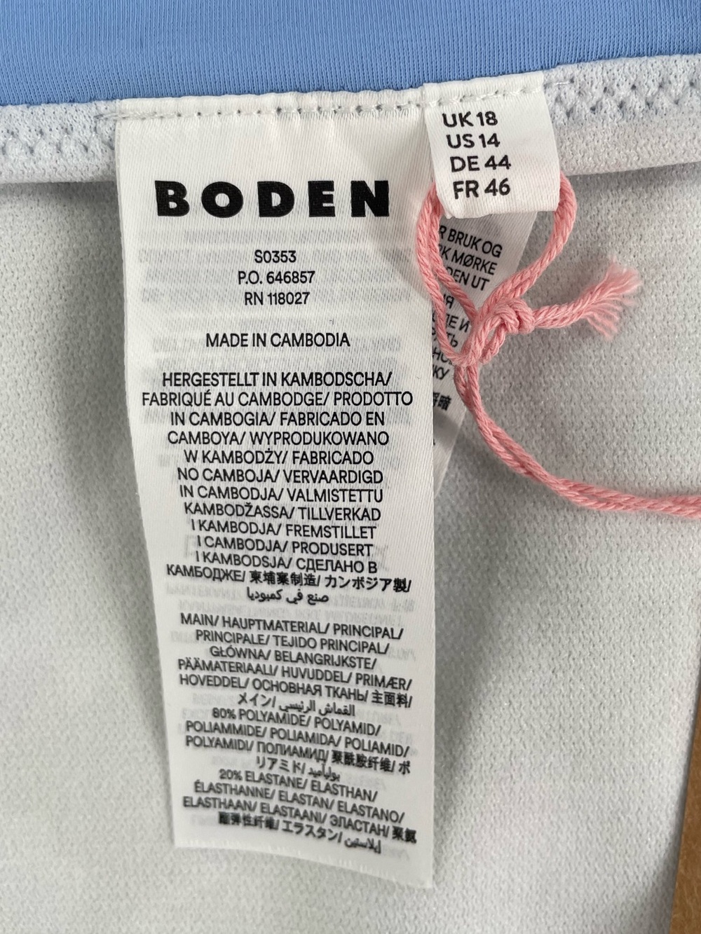Boden Green Floral One-Piece Swimsuit - Picture 6 of 9
